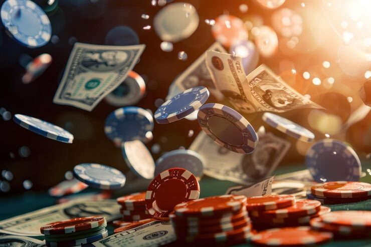 Live dealer studio with multiple betting positions for Infinite Blackjack on luxury333